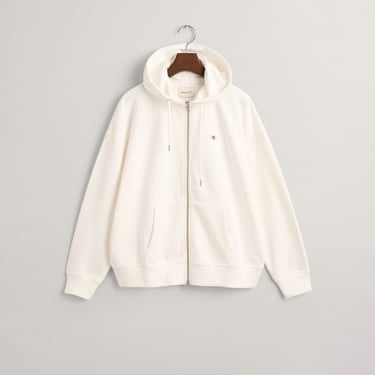  GANT Kadın Beyaz Relaxed Fit Kapüşonlu Sweatshirt