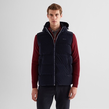  GANT Erkek Lacivert Kapüşonlu Yelek