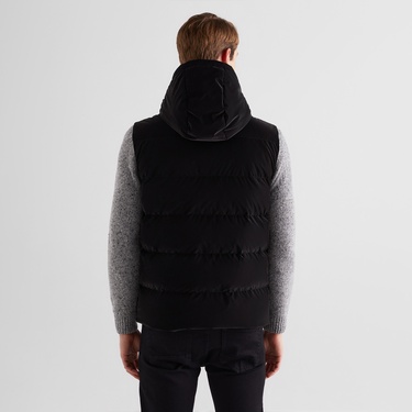  GANT Erkek Siyah Kapüşonlu Yelek