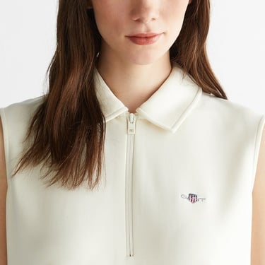  GANT Kadın Krem Logolu Elbise