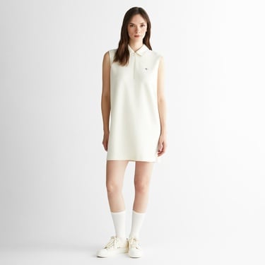  GANT Kadın Krem Logolu Elbise