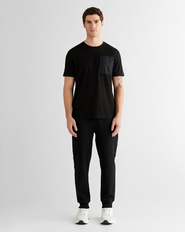  GANT Erkek Siyah Regular Fit Bisiklet Yaka T-Shirt