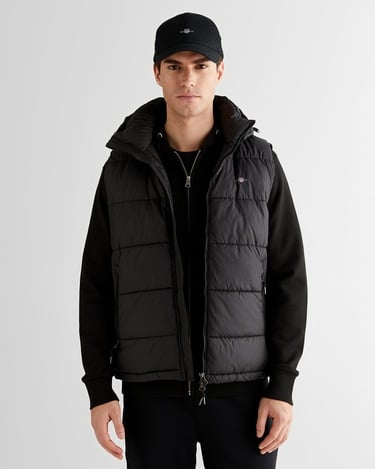  GANT Erkek Siyah Regular Fit Fermuarlı Yelek