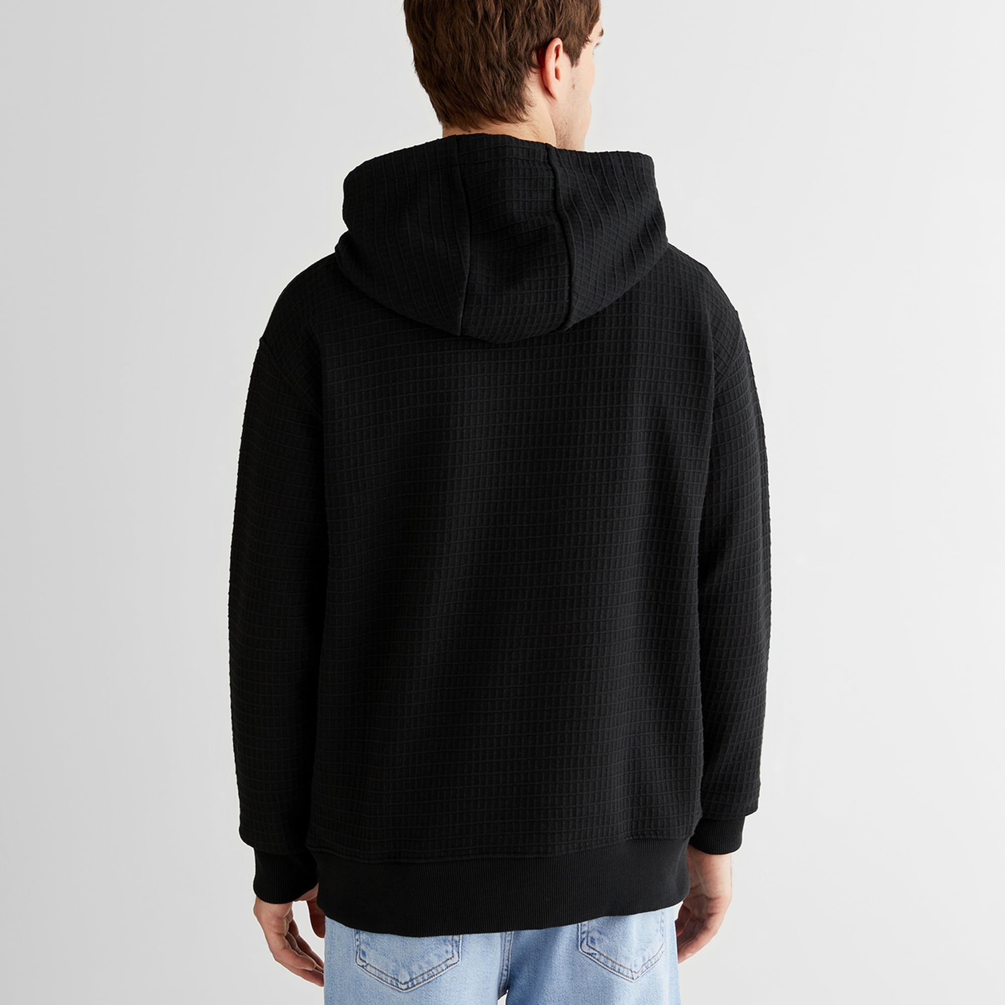 GANT Erkek Siyah Regular Fit Kapüşonlu Sweatshirt