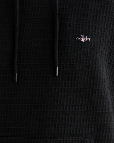  GANT Erkek Siyah Regular Fit Kapüşonlu Sweatshirt