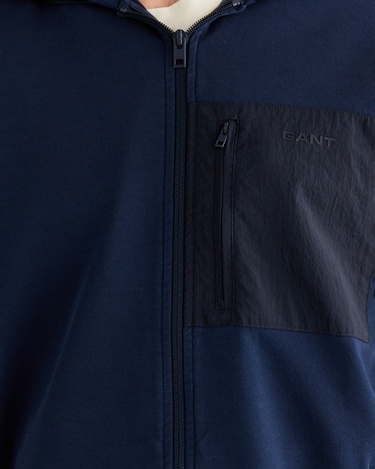  GANT Erkek Lacivert Regular Fit Kapüşonlu Sweatshirt