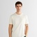 GANT Erkek Krem Regular Fit Bisiklet Yaka T-Shirt
