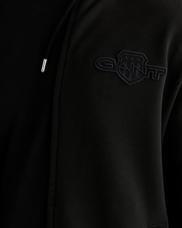  GANT Erkek Siyah Regular Fit Kapüşonlu Sweatshirt