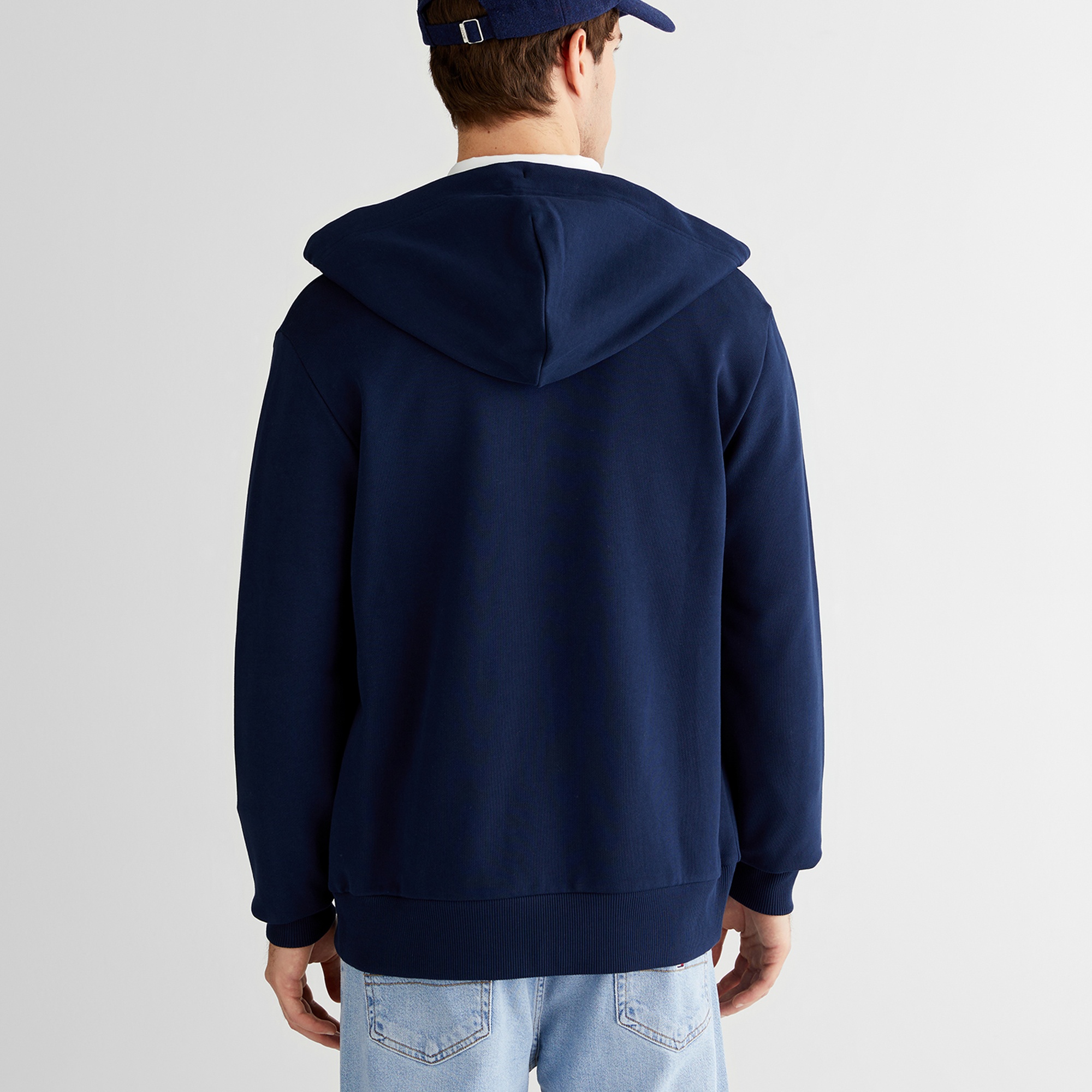 GANT Erkek Lacivert Regular Fit Kapüşonlu Sweatshirt