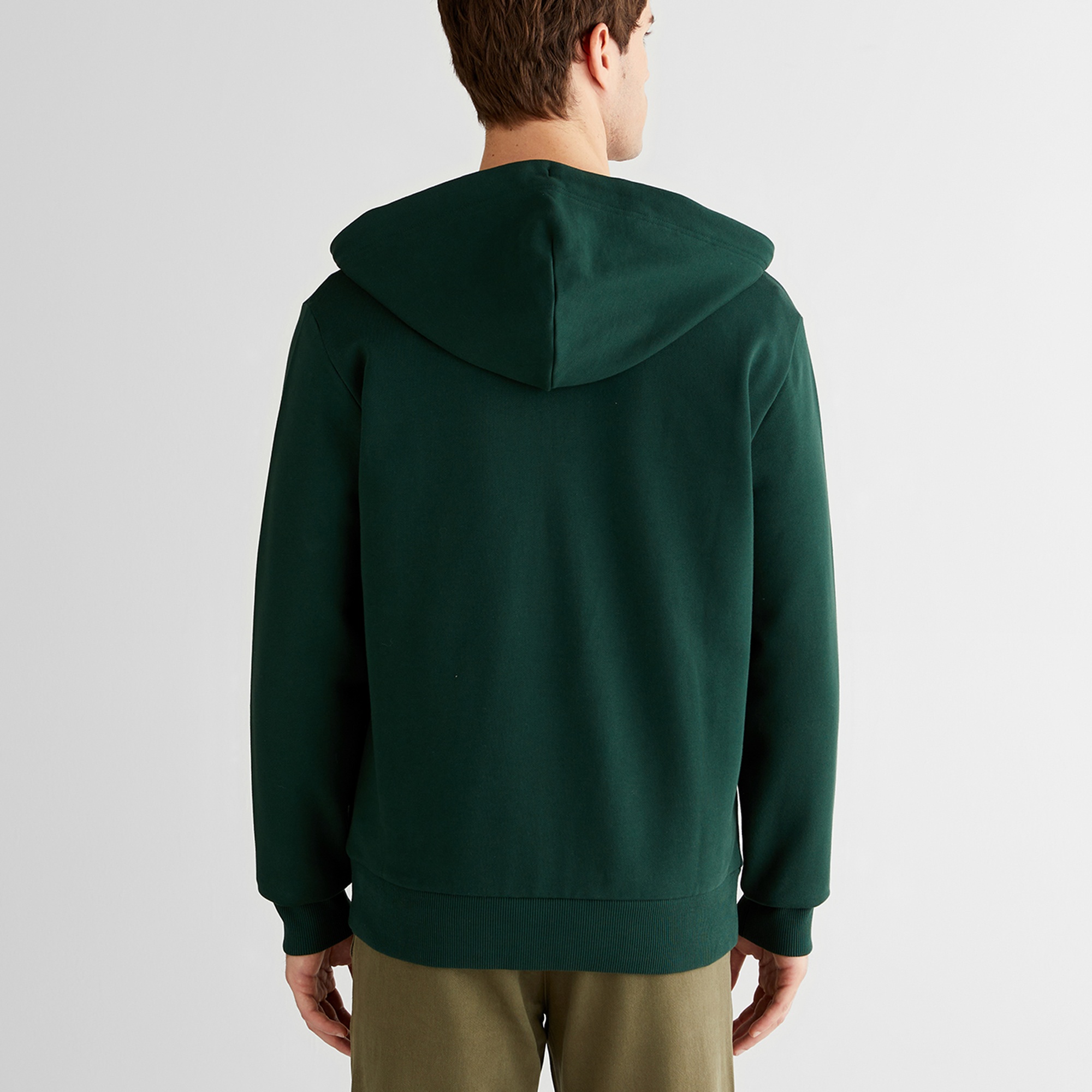 GANT Erkek Yeşil Regular Fit Kapüşonlu Sweatshirt