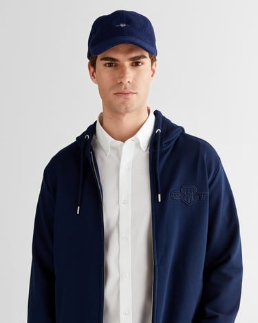  GANT Erkek Lacivert Regular Fit Kapüşonlu Sweatshirt