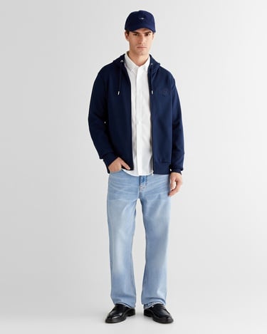  GANT Erkek Lacivert Regular Fit Kapüşonlu Sweatshirt