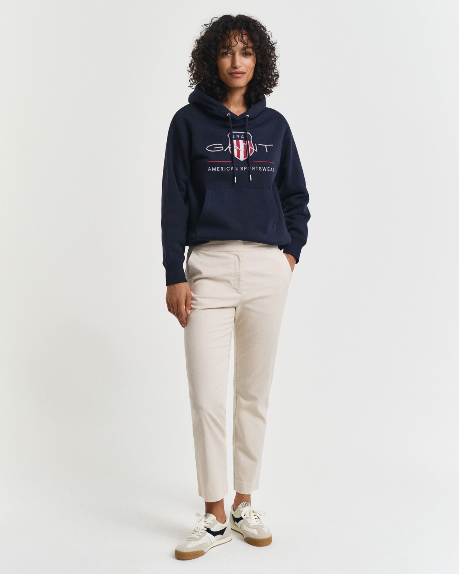  GANT Kadın Bej Slim Fit Pantolon