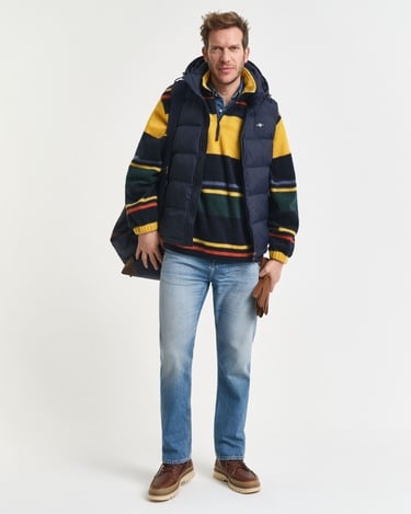  GANT Erkek Lacivert Regular Fit Fermuarlı Yelek