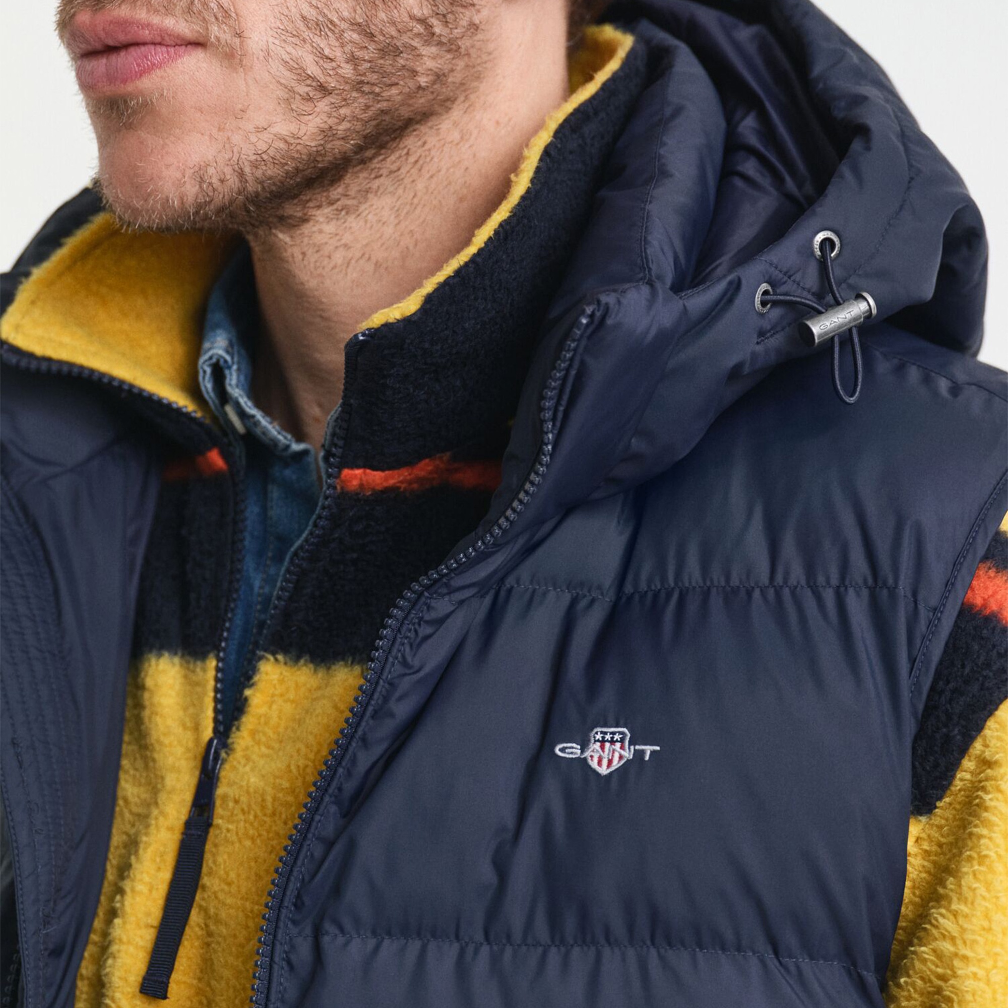 GANT Erkek Lacivert Regular Fit Fermuarlı Yelek