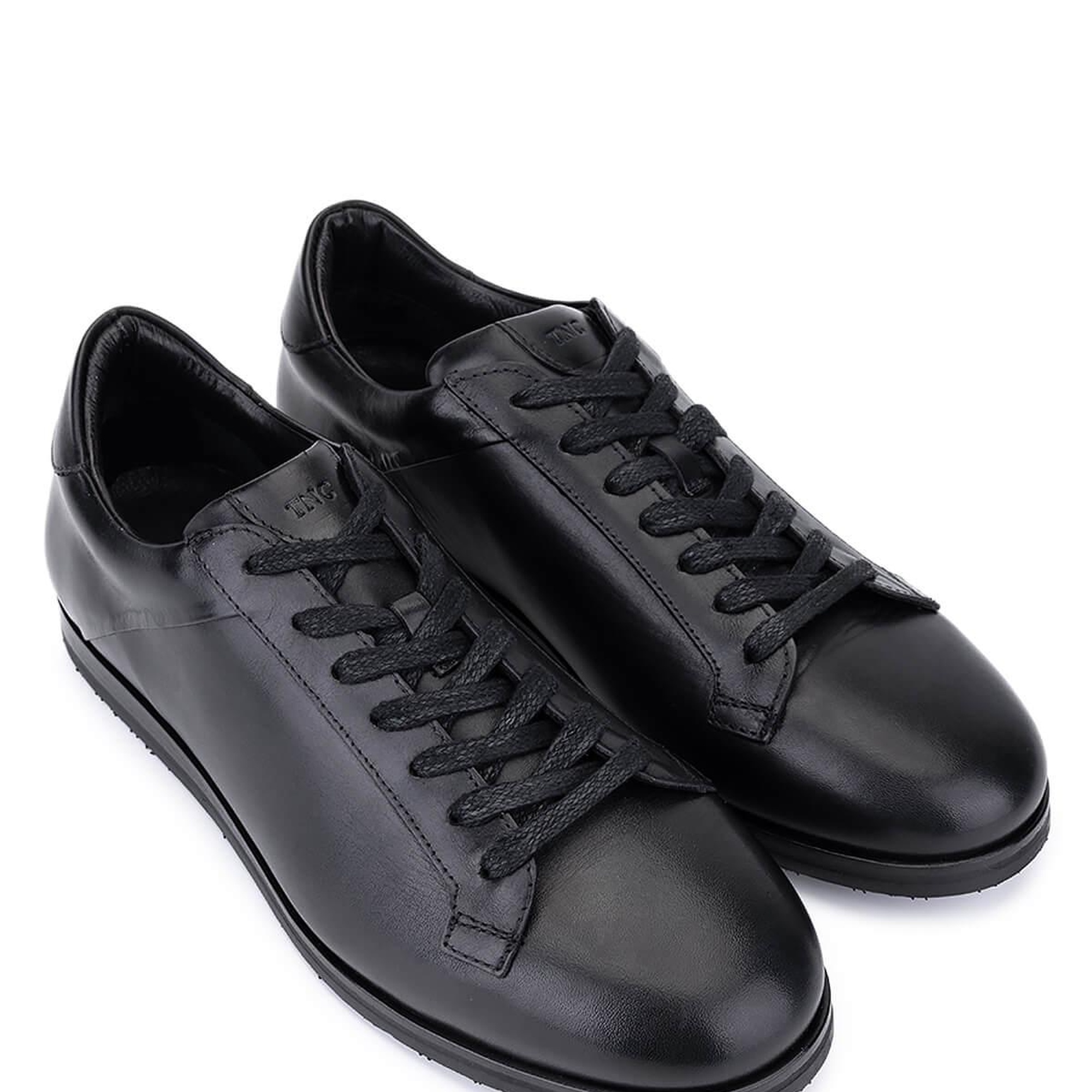 Tamer Tanca Erkek Hakiki Deri Siyah Deri Casual Ayakkabı