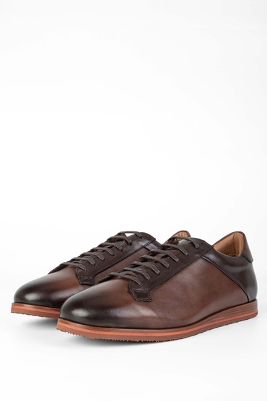  Tamer Tanca Erkek Hakiki Deri Taba Casual Ayakkabı