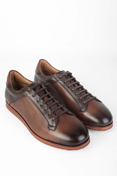  Tamer Tanca Erkek Hakiki Deri Taba Casual Ayakkabı