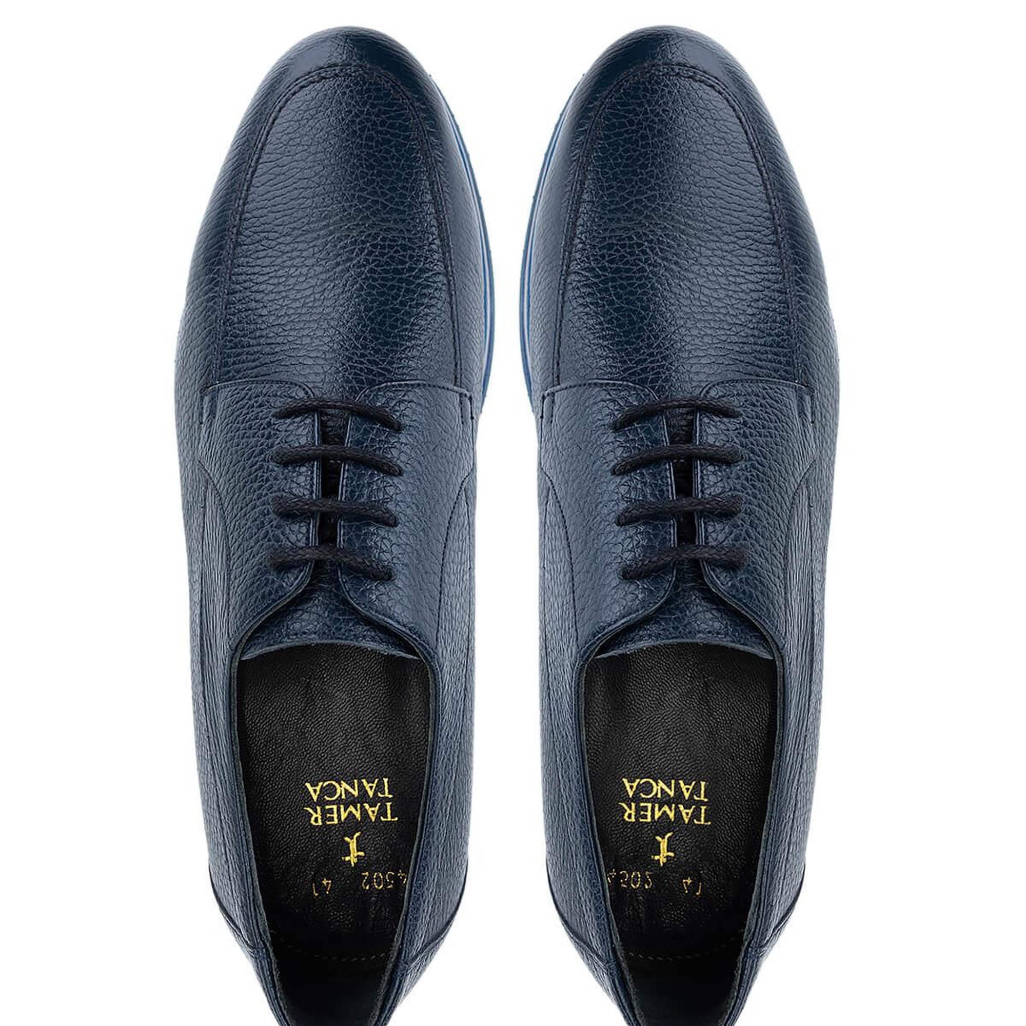 Tamer Tanca Erkek Hakiki Deri Lacivert Casual Ayakkabı