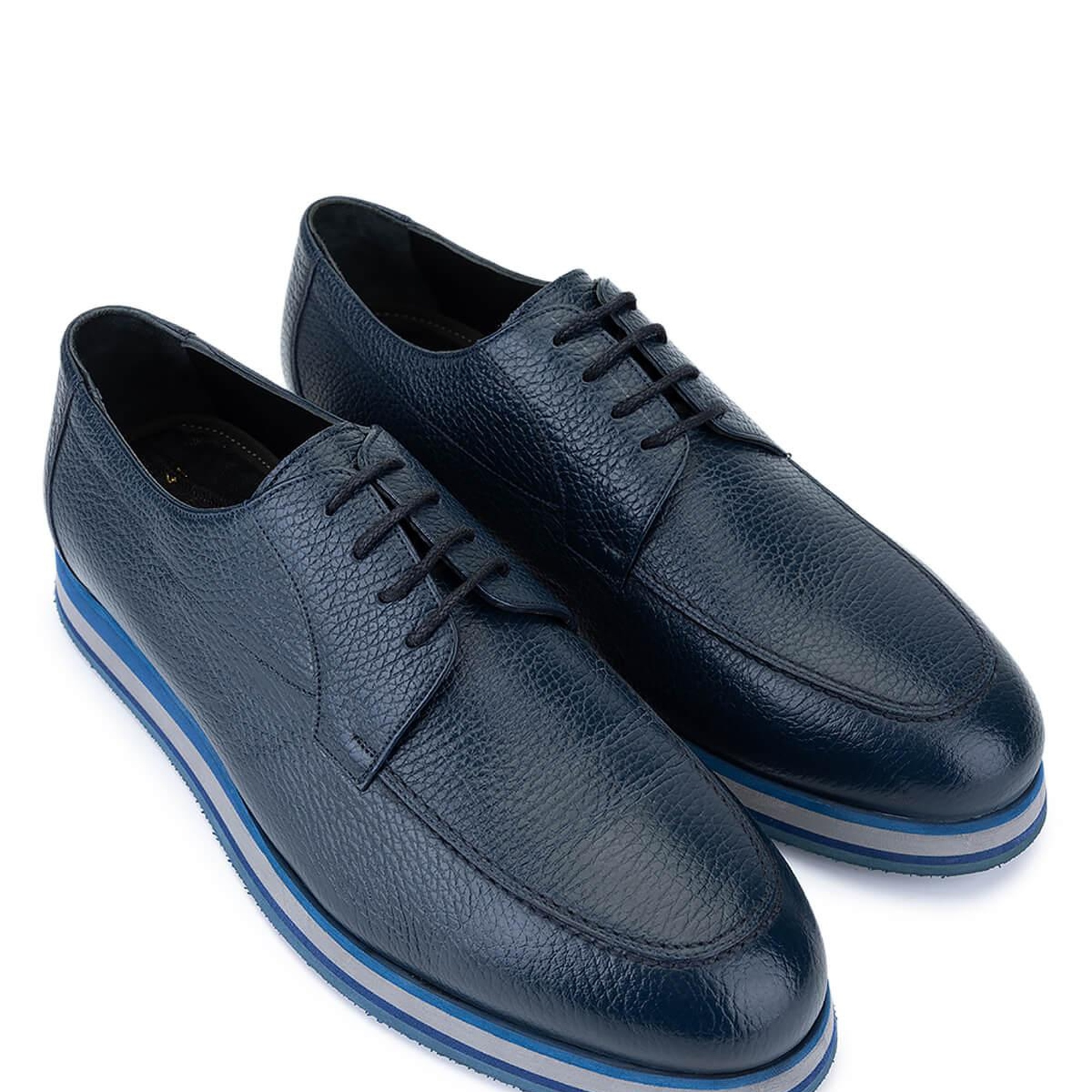 Tamer Tanca Erkek Hakiki Deri Lacivert Casual Ayakkabı