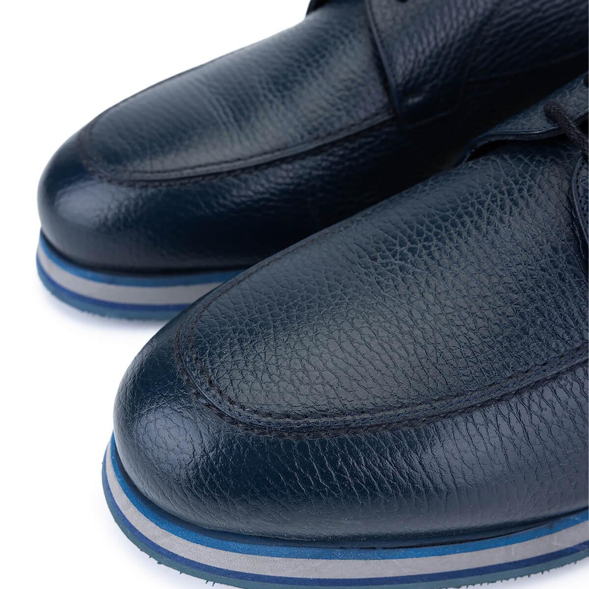 Tamer Tanca Erkek Hakiki Deri Lacivert Casual Ayakkabı