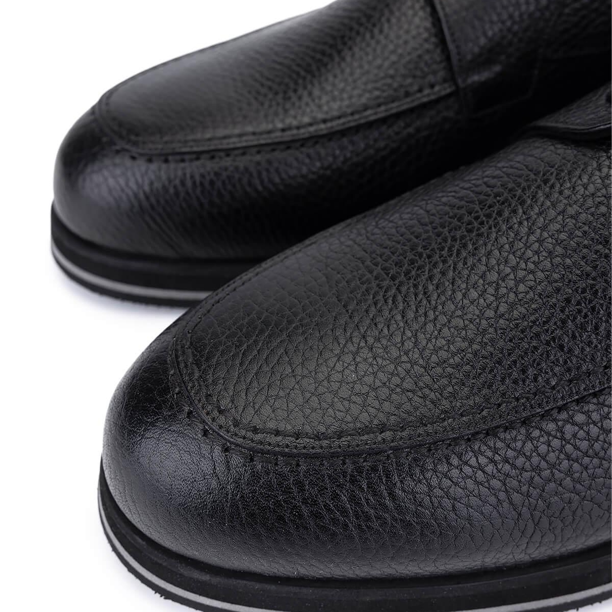 Tamer Tanca Erkek Hakiki Deri Siyah Casual Ayakkabı