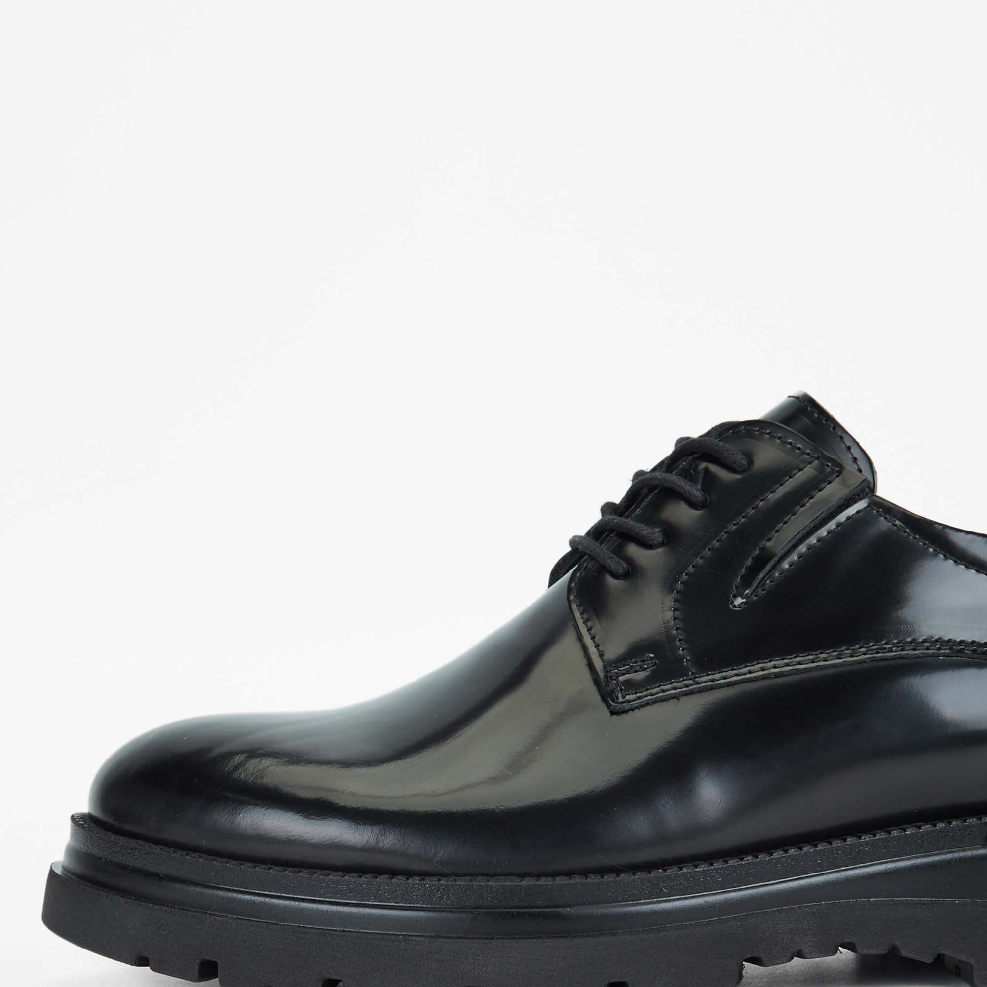 Tamer Tanca Erkek Hakiki Deri Siyah Açma Casual Ayakkabı