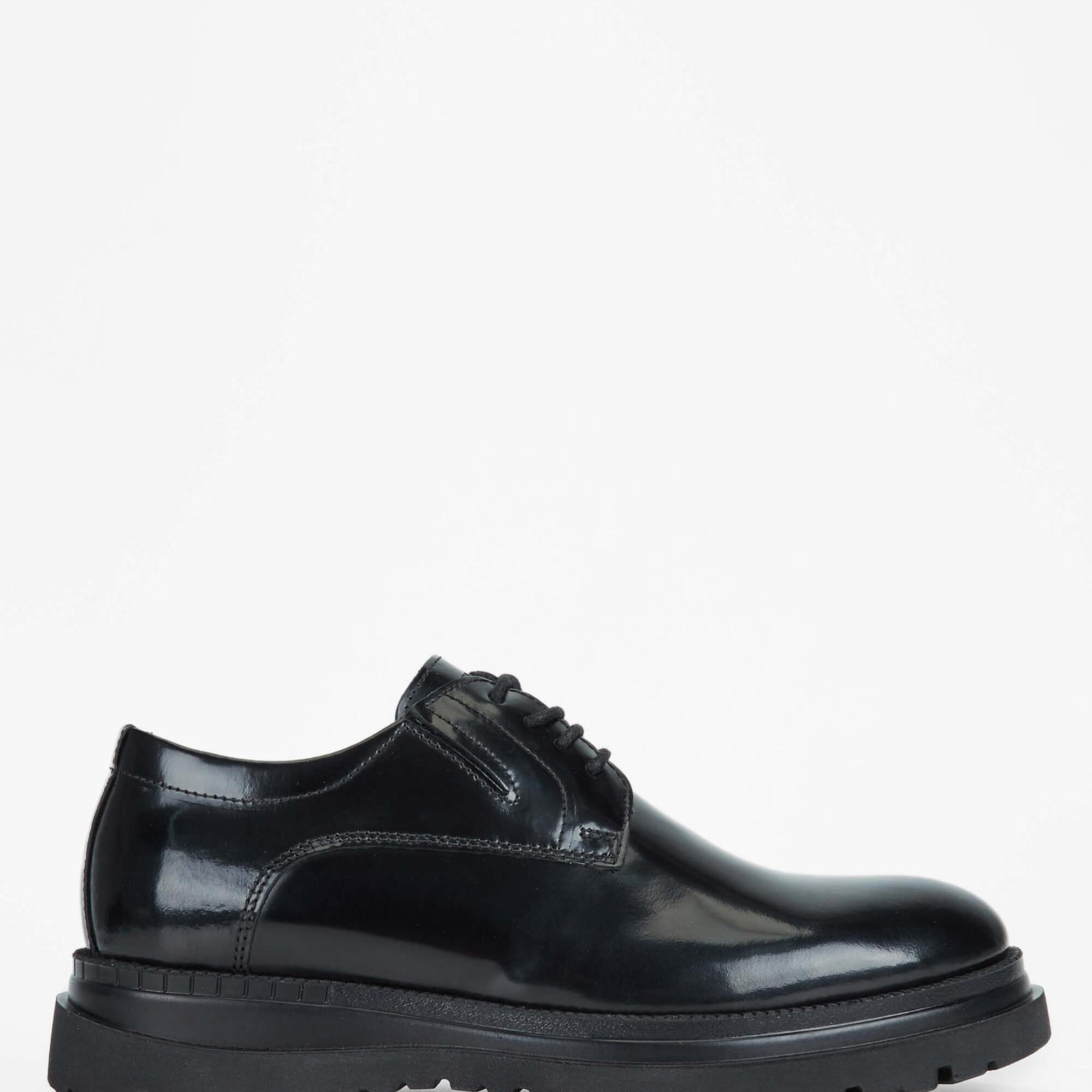 Tamer Tanca Erkek Hakiki Deri Siyah Açma Casual Ayakkabı