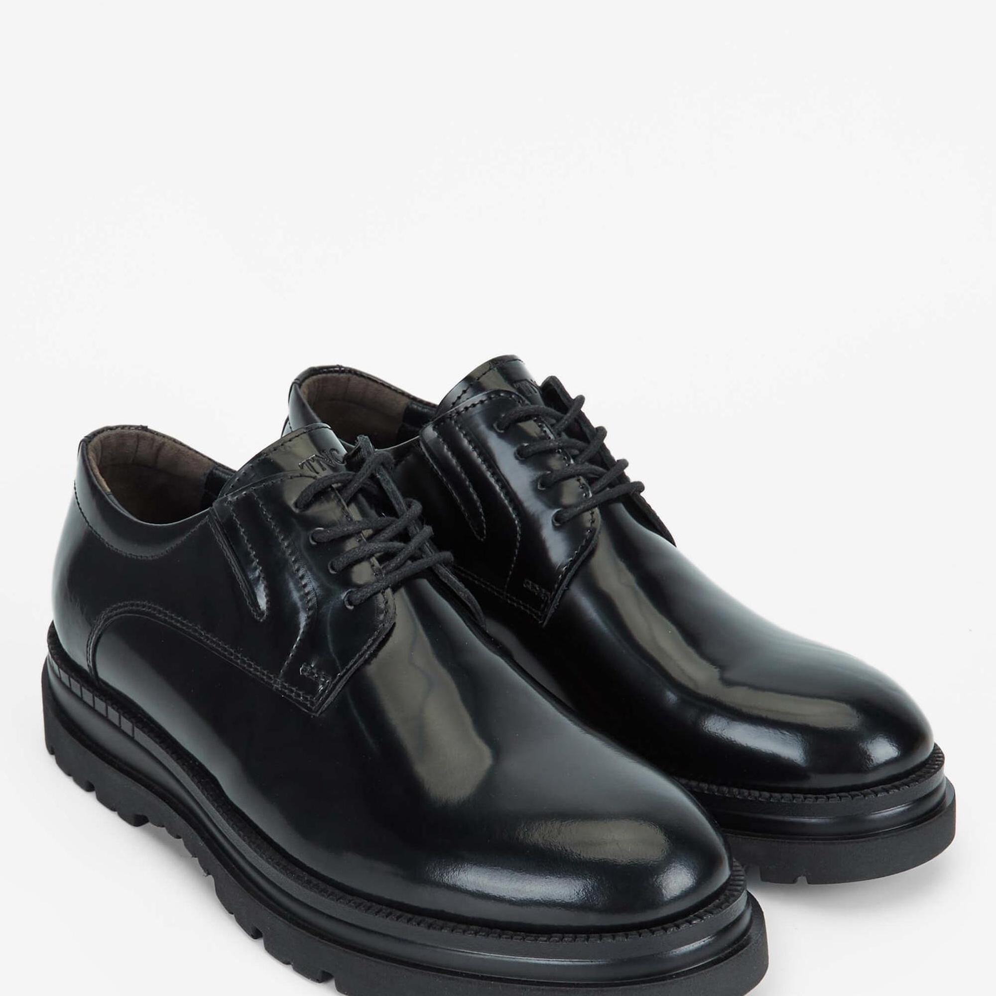 Tamer Tanca Erkek Hakiki Deri Siyah Açma Casual Ayakkabı