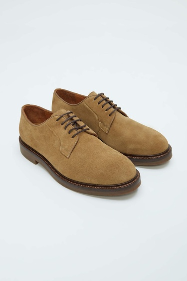  Tamer Tanca Erkek Hakiki Deri Bej Casual Ayakkabı