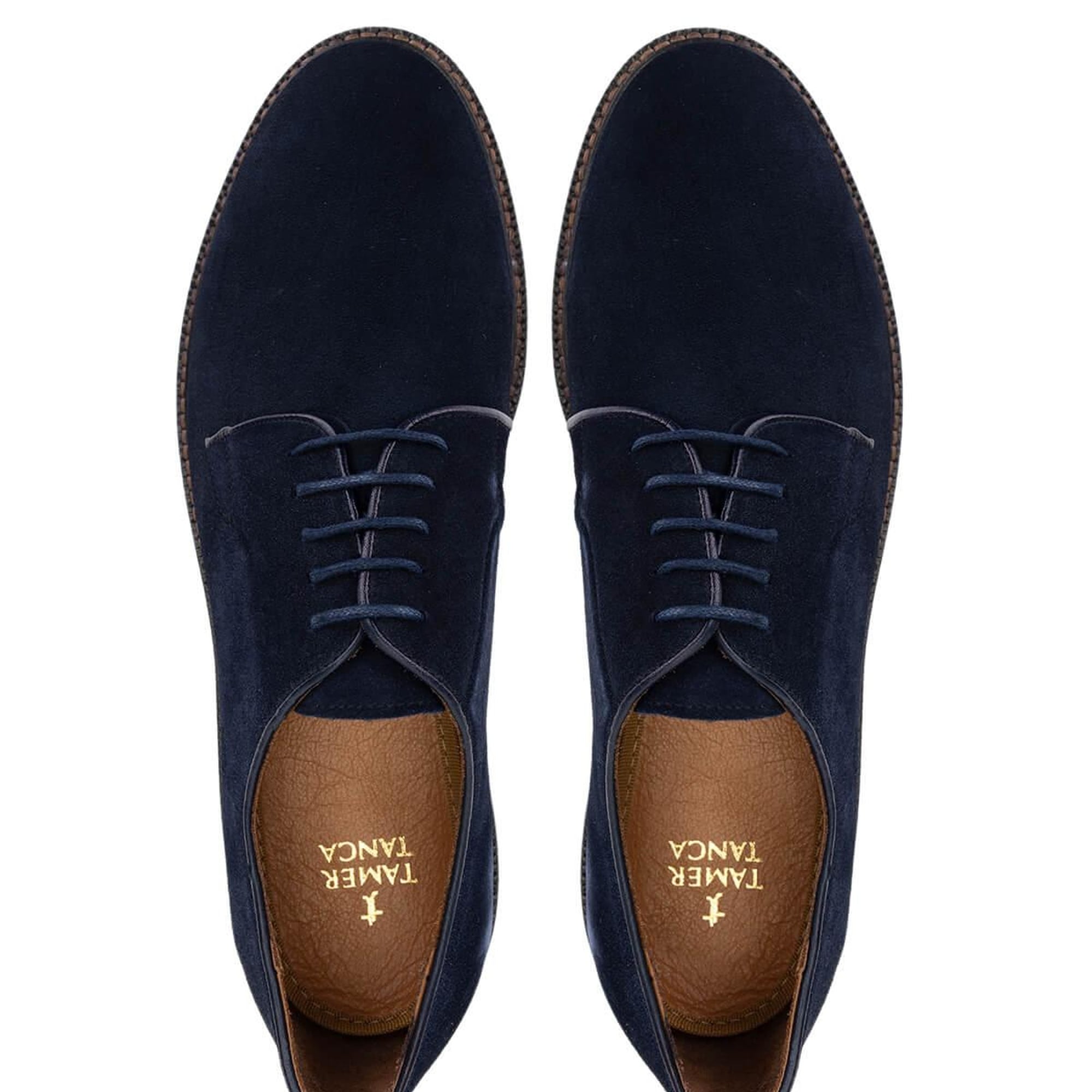 Tamer Tanca Erkek Hakiki Deri Lacivert Süet Casual Ayakkabı