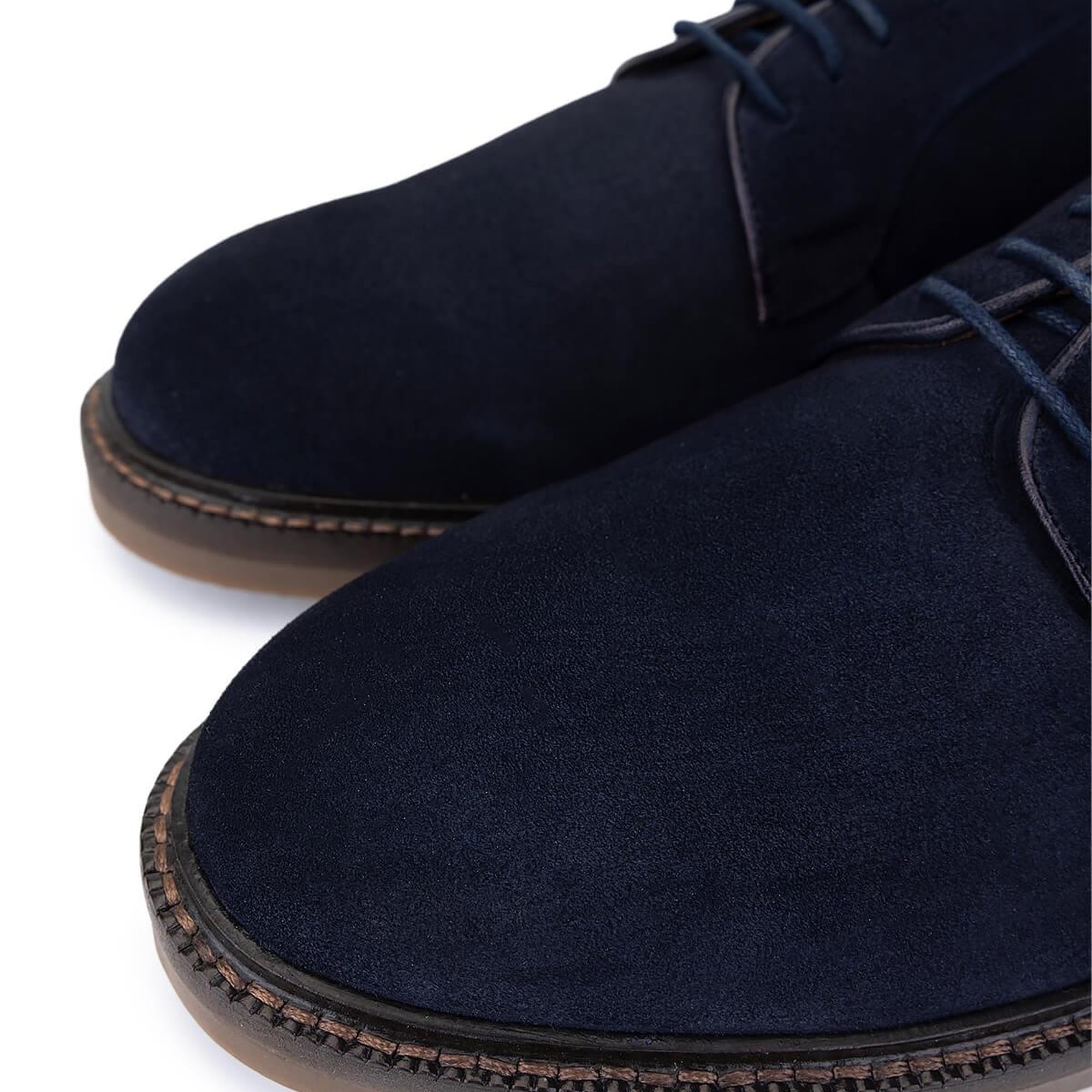 Tamer Tanca Erkek Hakiki Deri Lacivert Süet Casual Ayakkabı