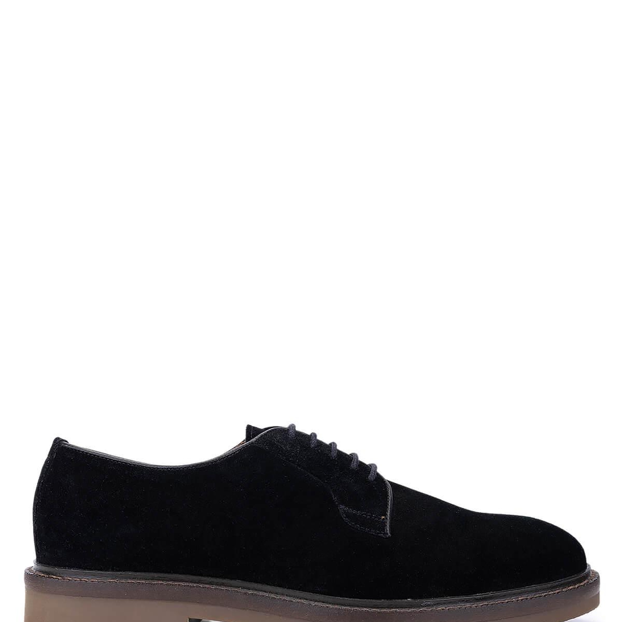 Tamer Tanca Erkek Hakiki Deri Siyah Süet Casual Ayakkabı