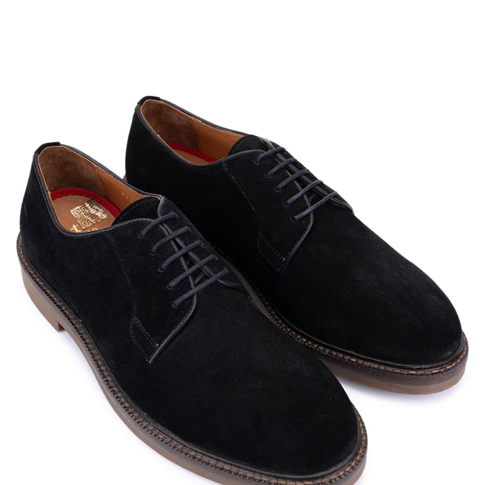 Tamer Tanca Erkek Hakiki Deri Siyah Süet Casual Ayakkabı