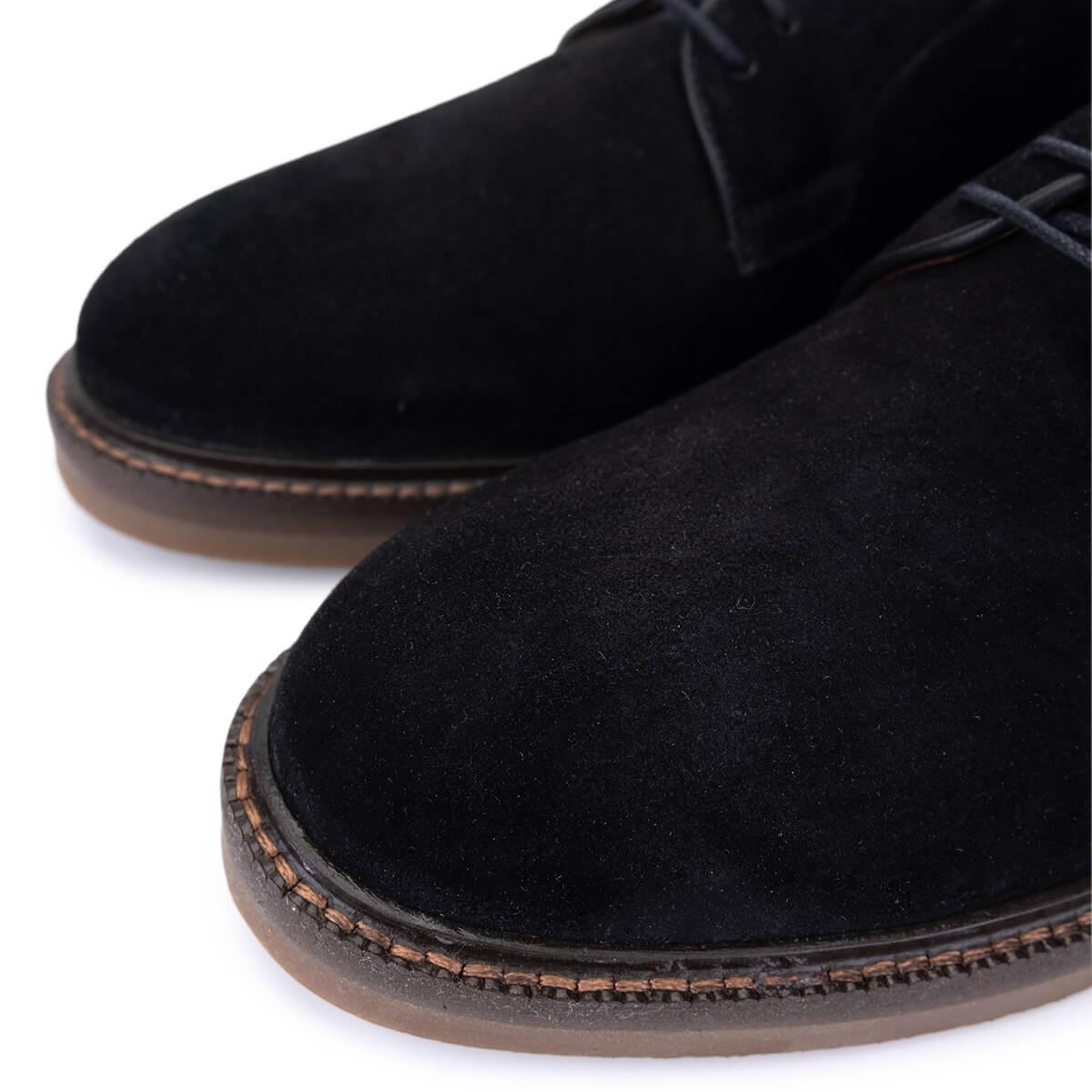 Tamer Tanca Erkek Hakiki Deri Siyah Süet Casual Ayakkabı