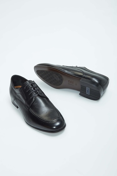  Tamer Tanca Erkek Hakiki Deri Siyah Deri Klasik Ayakkabı