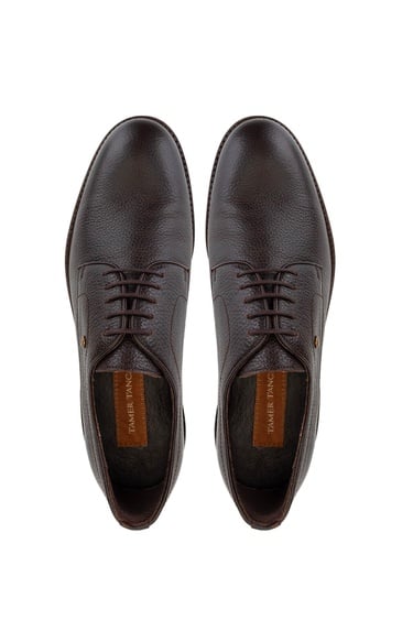  Tamer Tanca Erkek Hakiki Deri Kahverengi Casual Ayakkabı