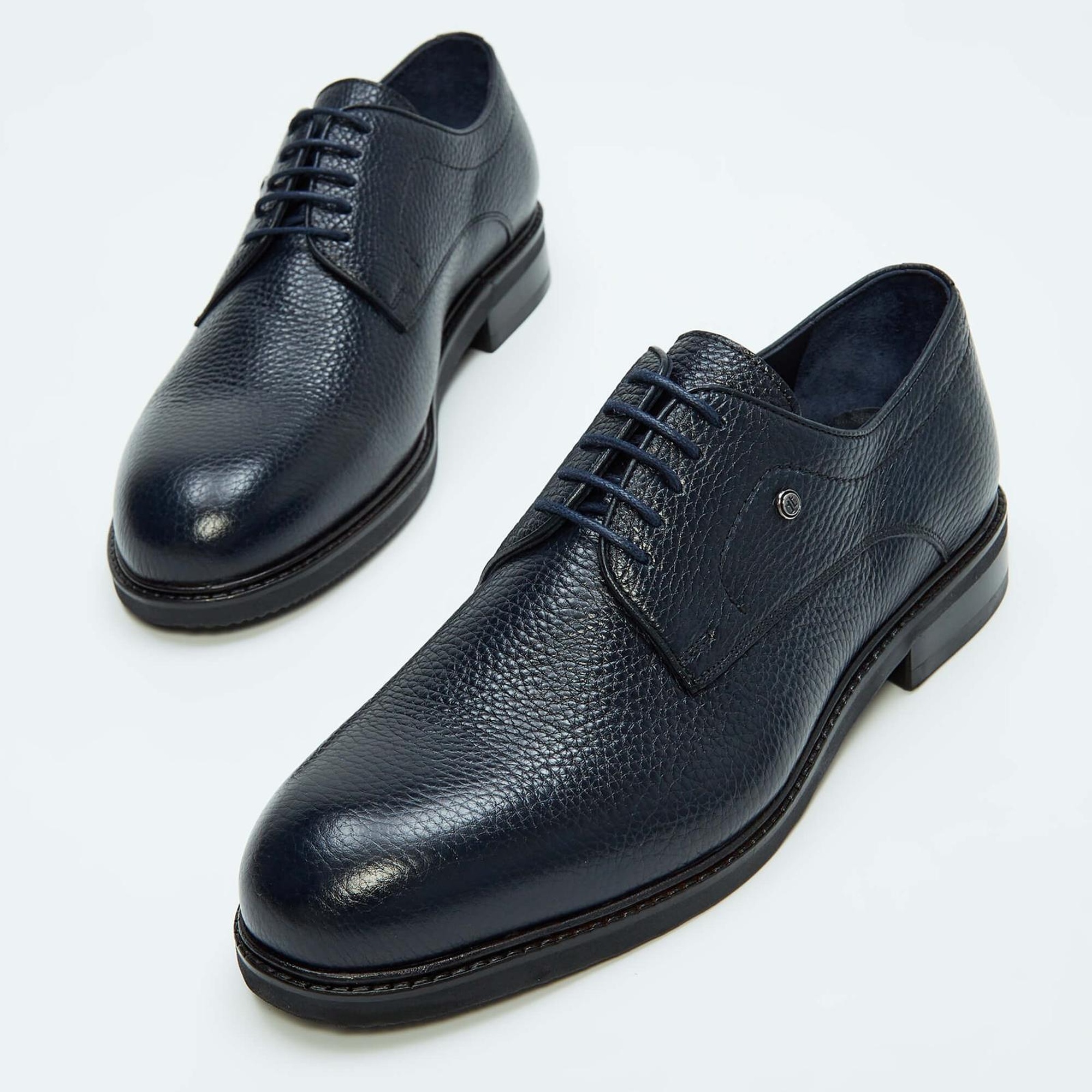 Tamer Tanca Erkek Hakiki Deri Lacivert Casual Ayakkabı