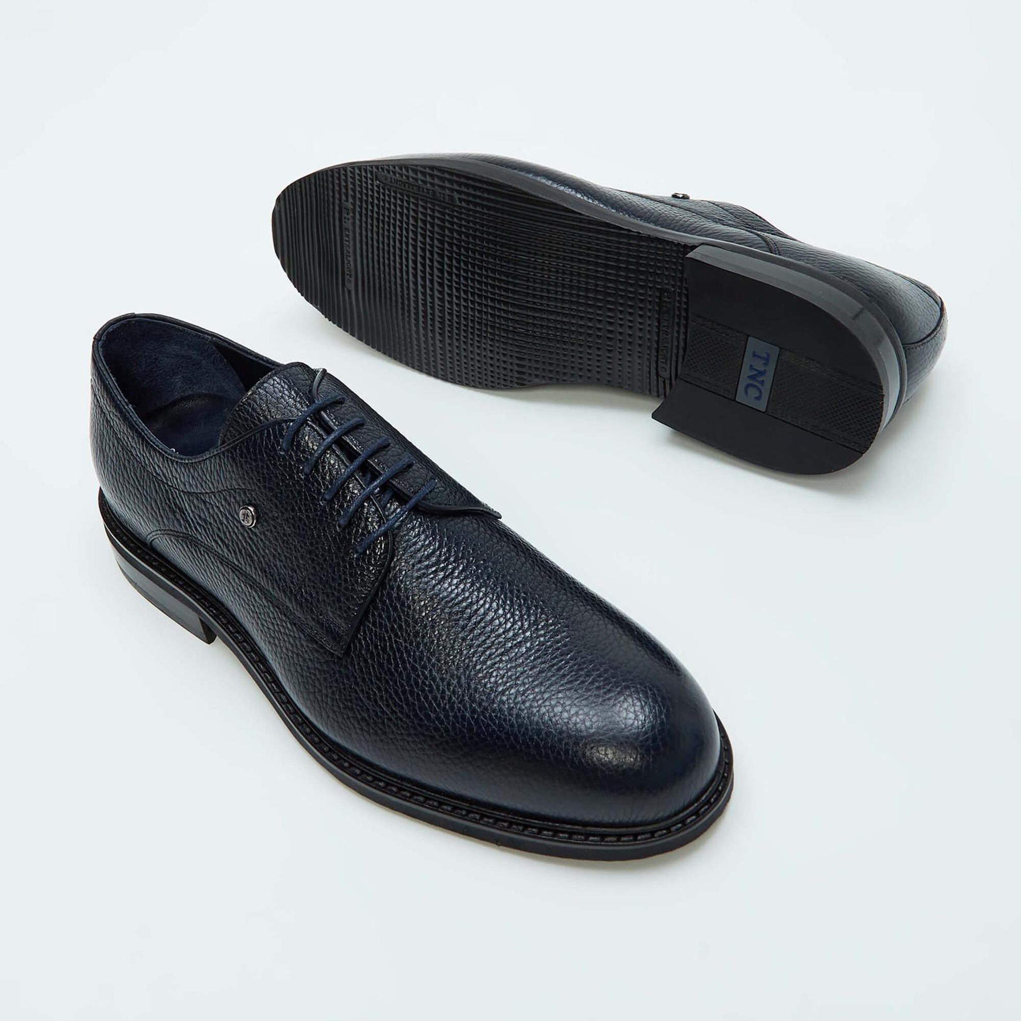 Tamer Tanca Erkek Hakiki Deri Lacivert Casual Ayakkabı