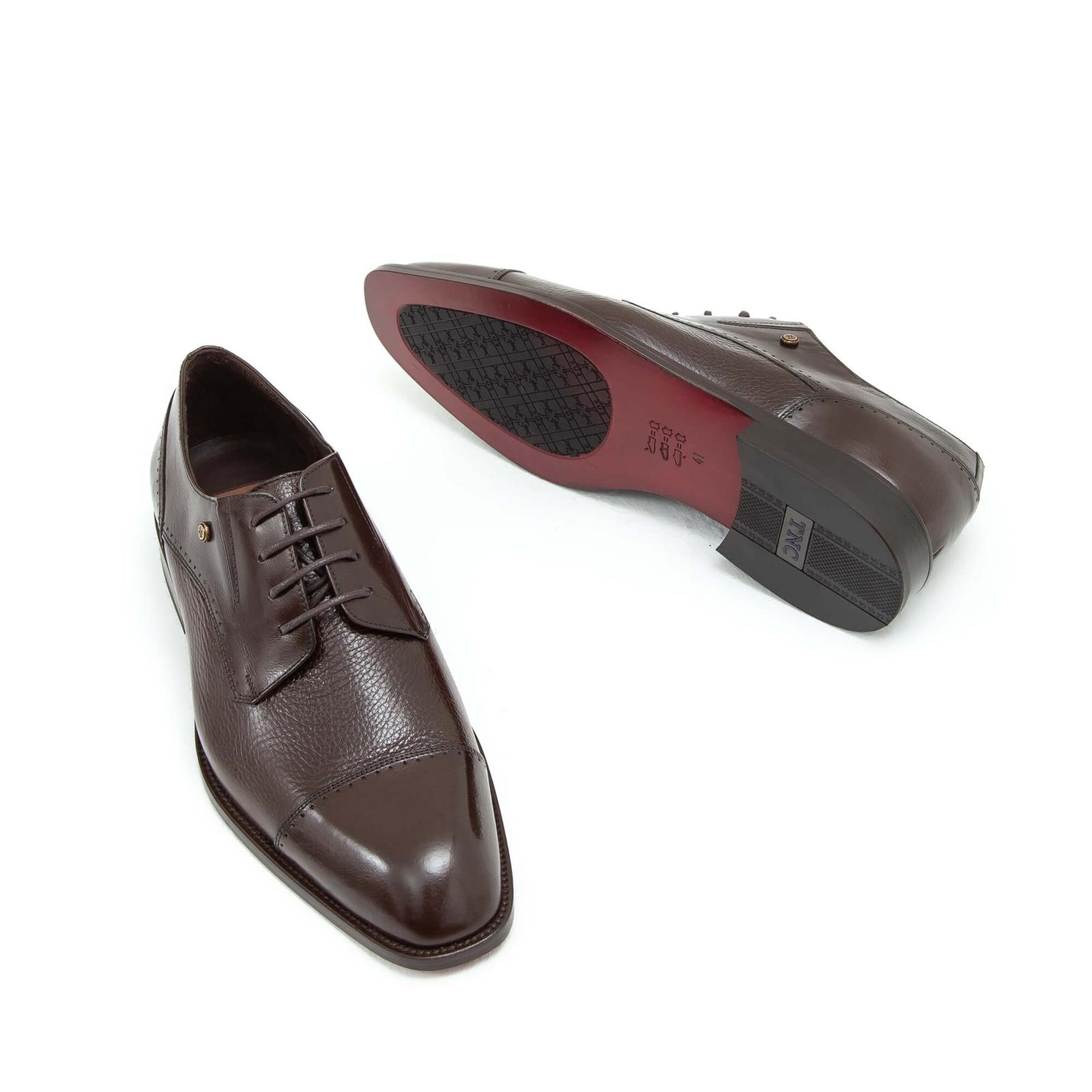 Tamer Tanca Erkek Hakiki Deri Kahverengi Klasik Ayakkabı