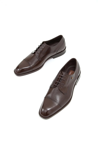  Tamer Tanca Erkek Hakiki Deri Kahverengi Klasik Ayakkabı