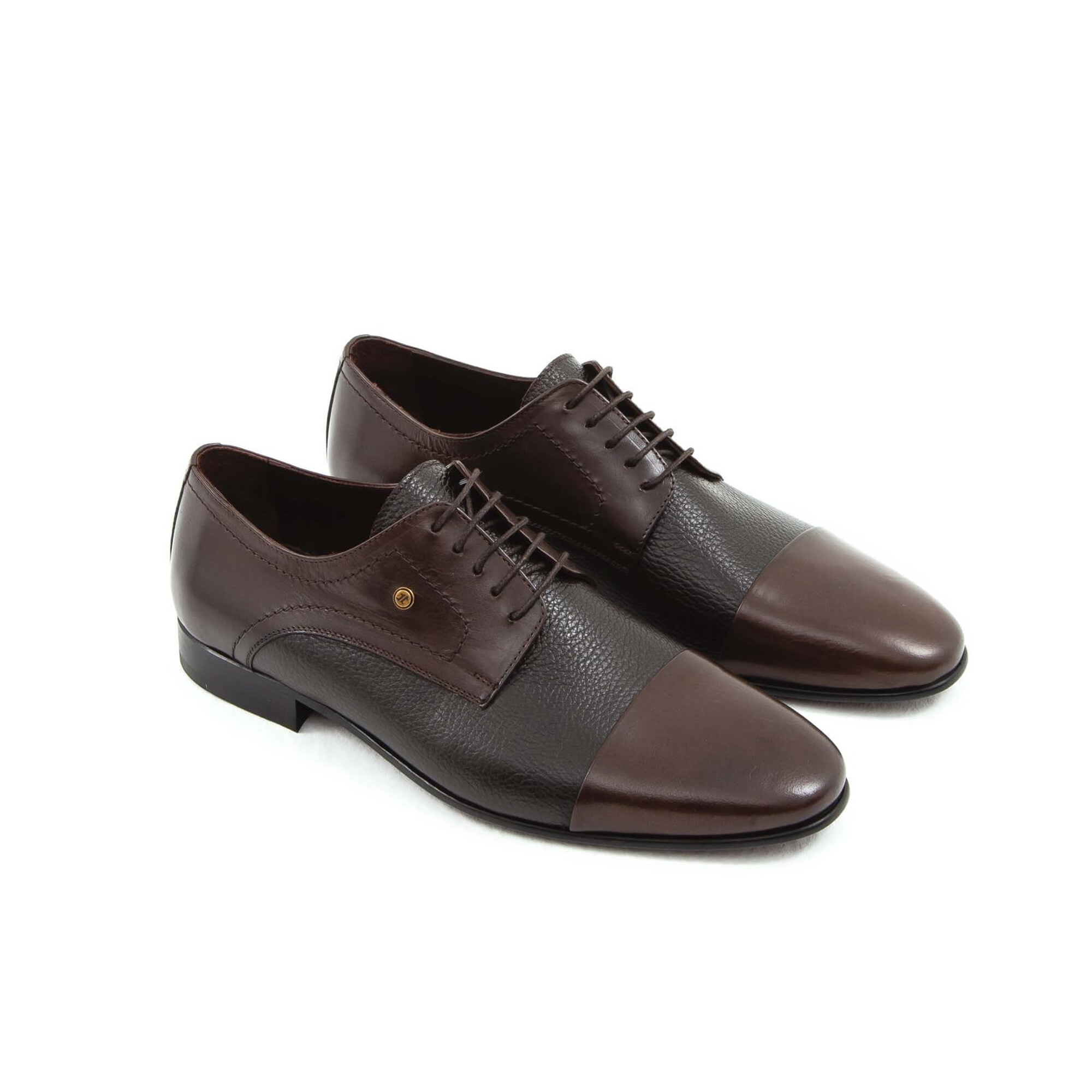 Tamer Tanca Erkek Hakiki Deri Kahverengi Klasik Ayakkabı