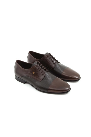  Tamer Tanca Erkek Hakiki Deri Kahverengi Klasik Ayakkabı