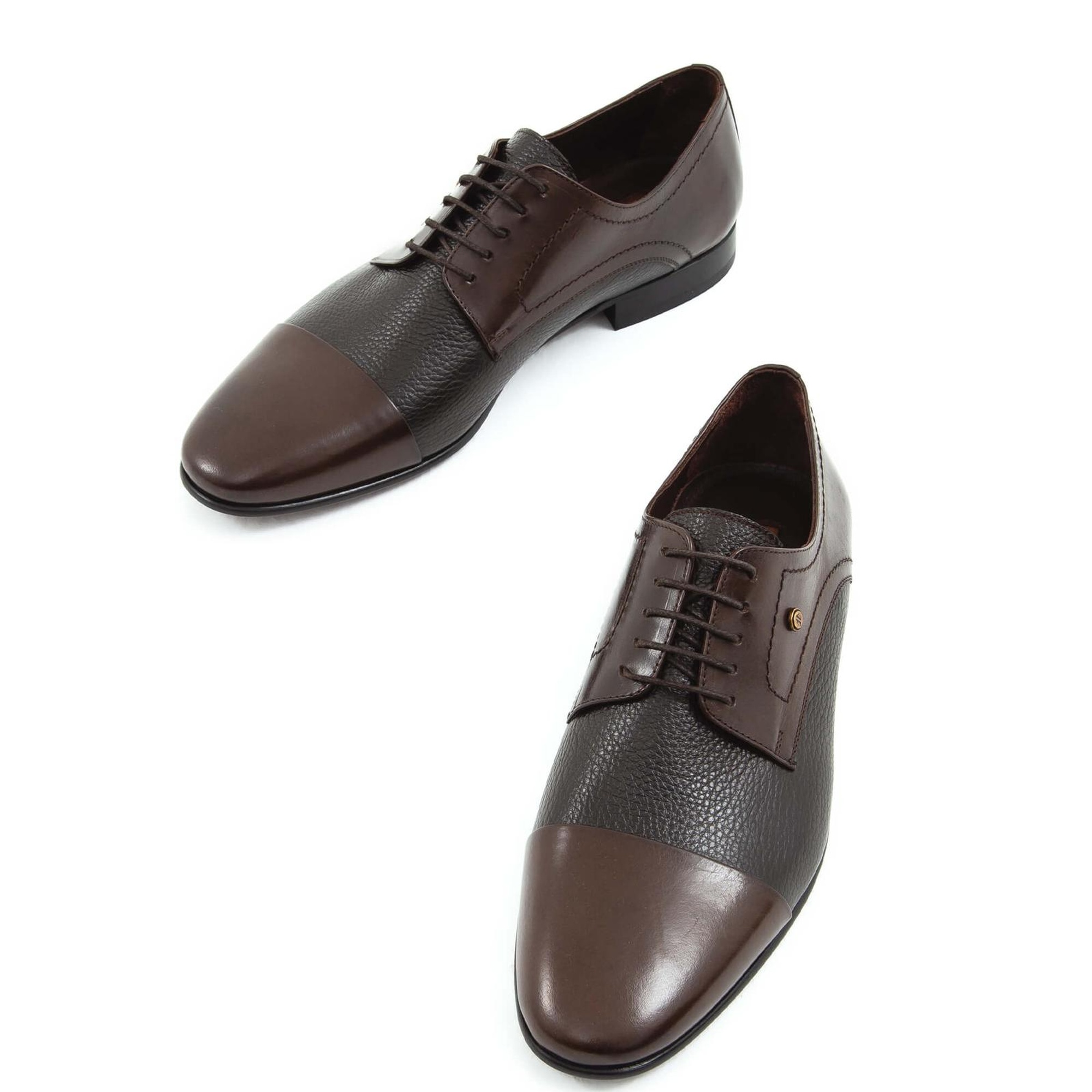 Tamer Tanca Erkek Hakiki Deri Kahverengi Klasik Ayakkabı