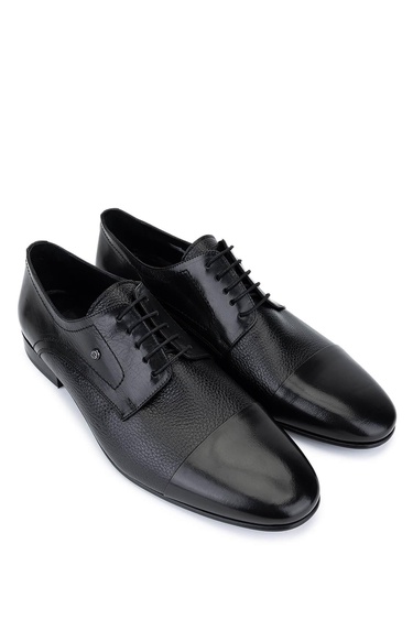  Tamer Tanca Erkek Hakiki Deri Siyah Klasik Ayakkabı