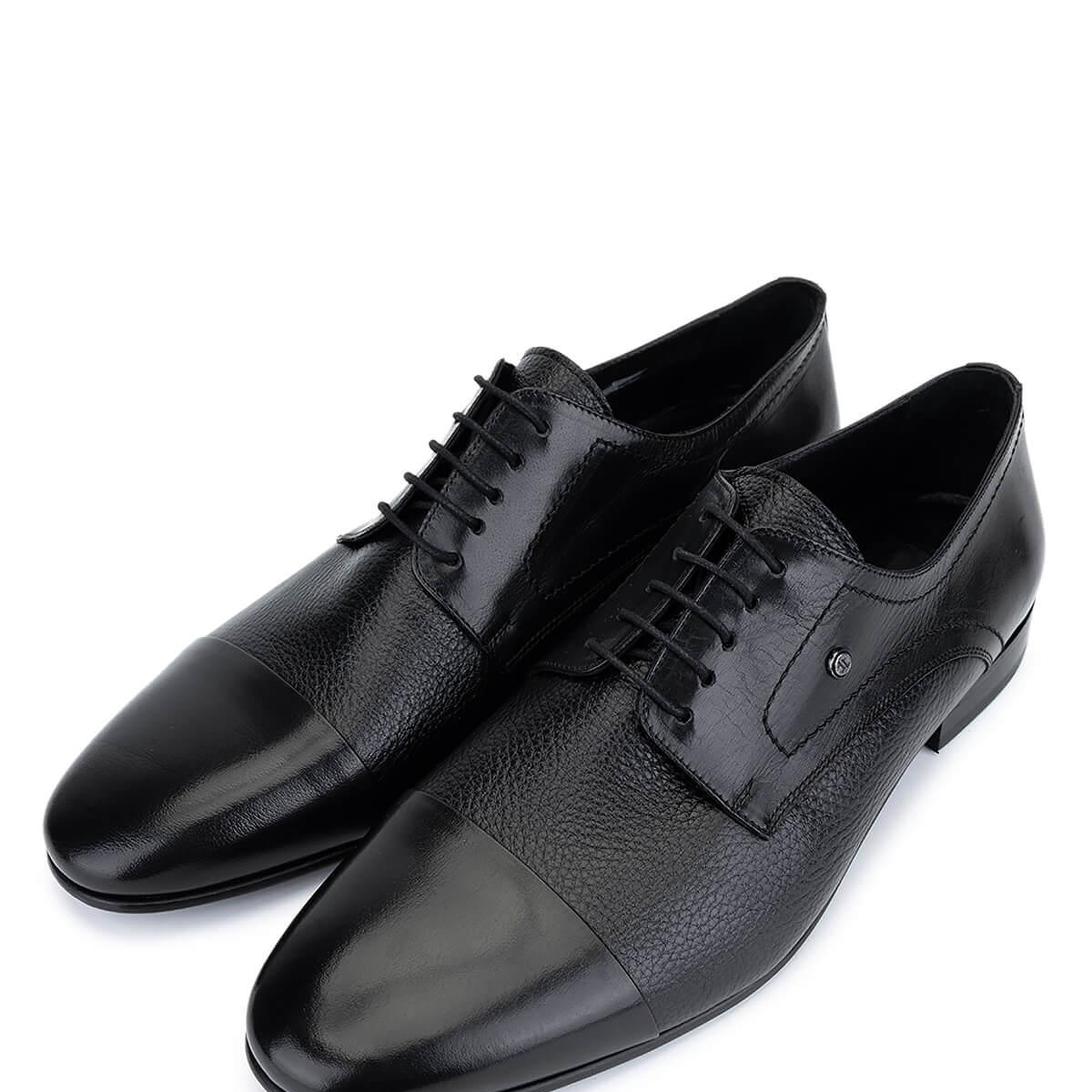 Tamer Tanca Erkek Hakiki Deri Siyah Klasik Ayakkabı