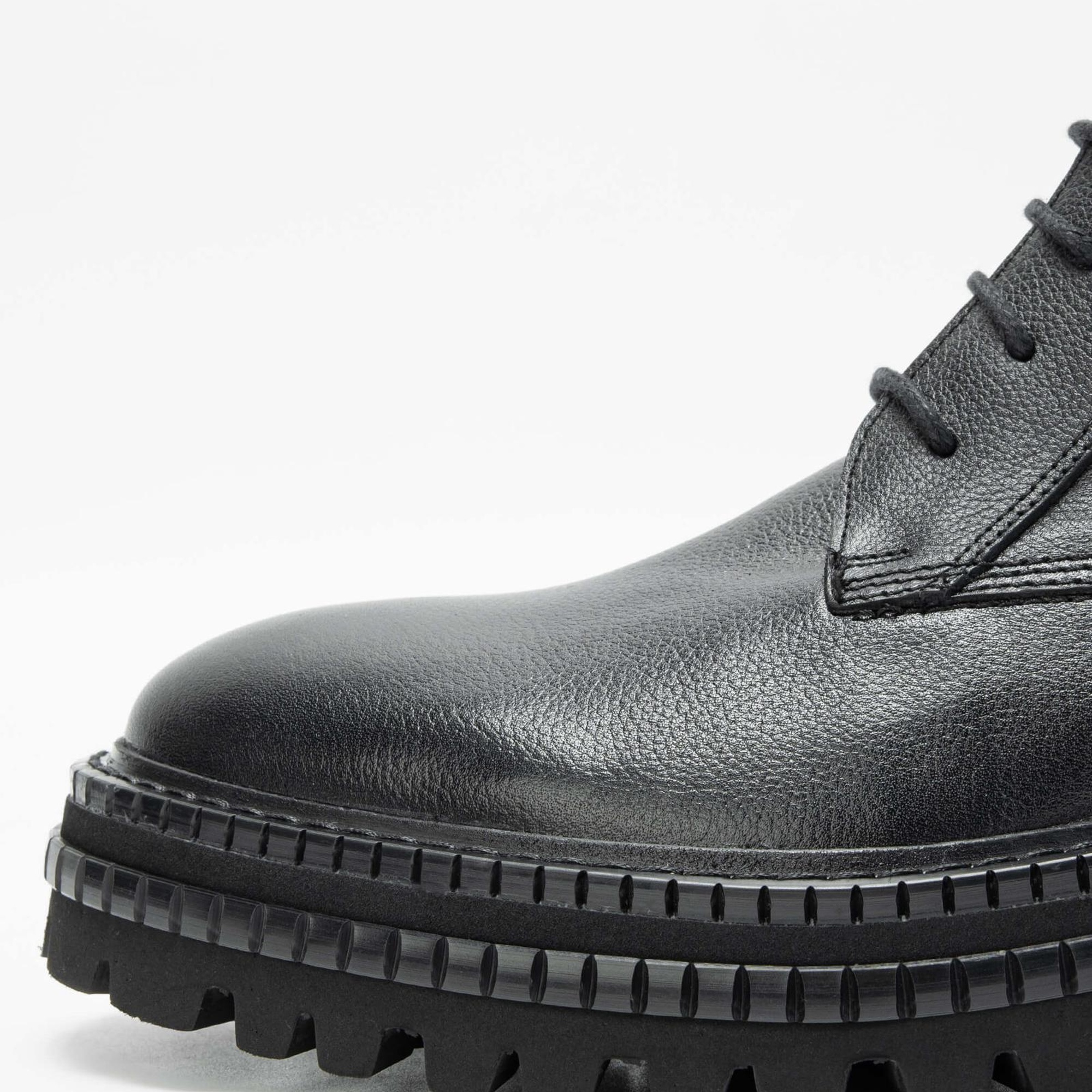 Tamer Tanca Erkek Hakiki Deri Siyah POSTAL Bot