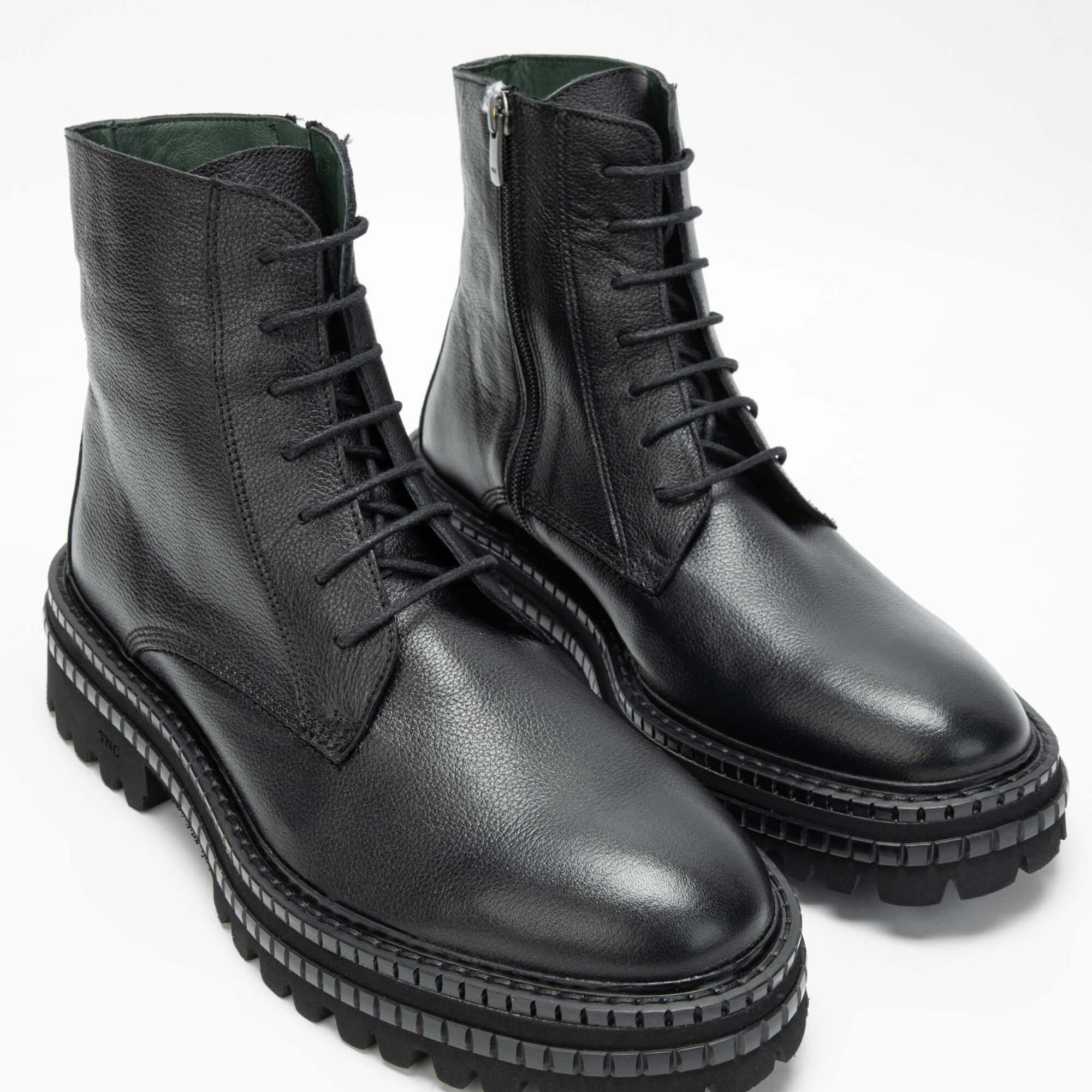 Tamer Tanca Erkek Hakiki Deri Siyah POSTAL Bot