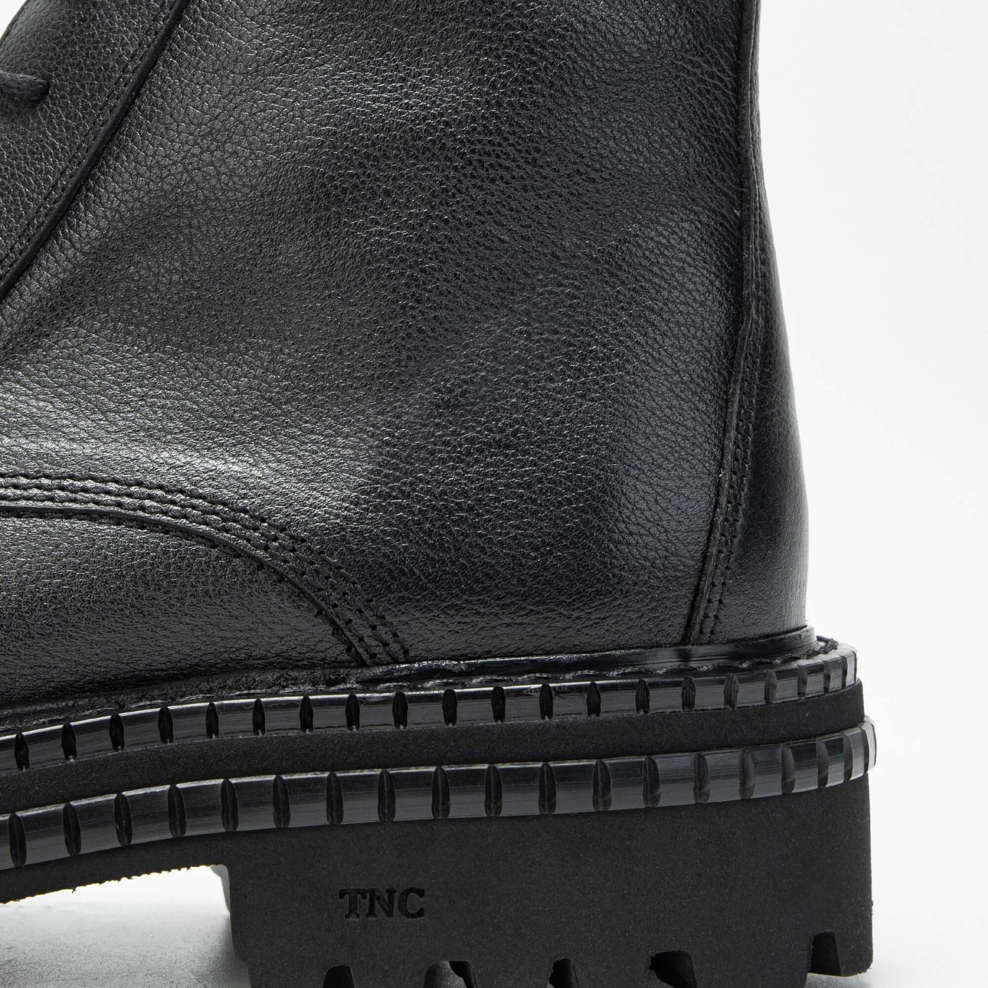 Tamer Tanca Erkek Hakiki Deri Siyah POSTAL Bot