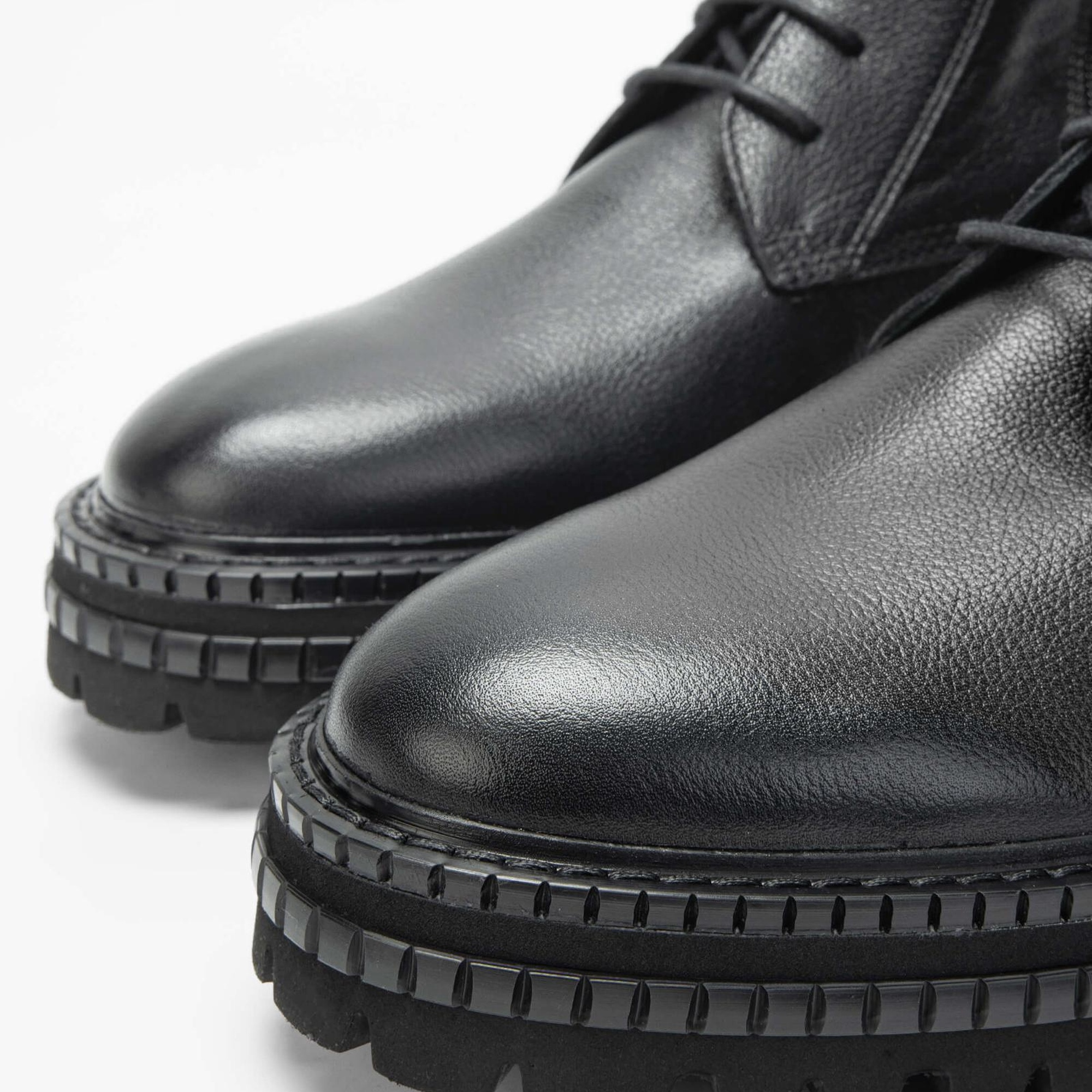 Tamer Tanca Erkek Hakiki Deri Siyah POSTAL Bot